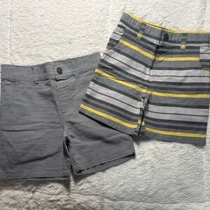 NWOT Garanimals Set of 2 Striped Shorts Set Sz 2T Gray/Yellow/Black